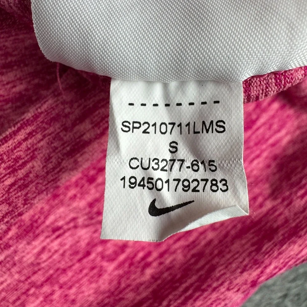 Nike Running Dri Fit Element Shirt Long Sleeve Pink Womens Small S